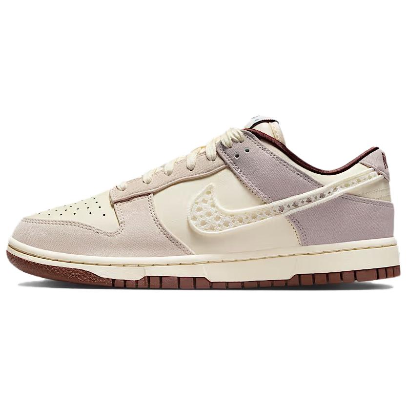 Nike Кроссовки Dunk из износостойкого материала, низкие, для скейтбординга, женские, бежево-коричневые, IH7353-010