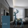 2pcs Modern Elk Statue Resin Animal Sculpture Couple Deer Ornaments  Micro Landscape