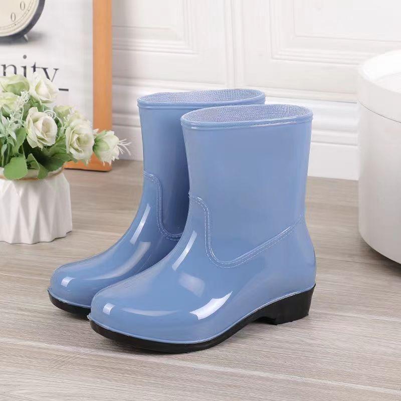 Женская модная уличная нескользящая водонепроницаемая обувь для дождя с резиновой подошвой