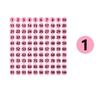 100Sheets 1-100 Labels Number Stickers Self-adhesive Nail Polish Color Sorting Stickers  Nail Salon