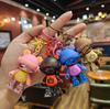 Creative Cartoon Headphone Assembly Bear Keychain Cool Mechanical Bear Keyring Bag Decoration Pendant