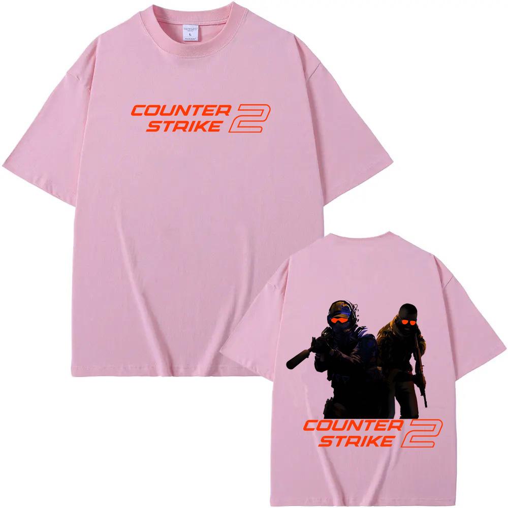Футболка Counter Strike Высококачественная Графика Стрелялки Печать Летняя 100% Хлопок Оверсайз Модные Хлопковые Топы