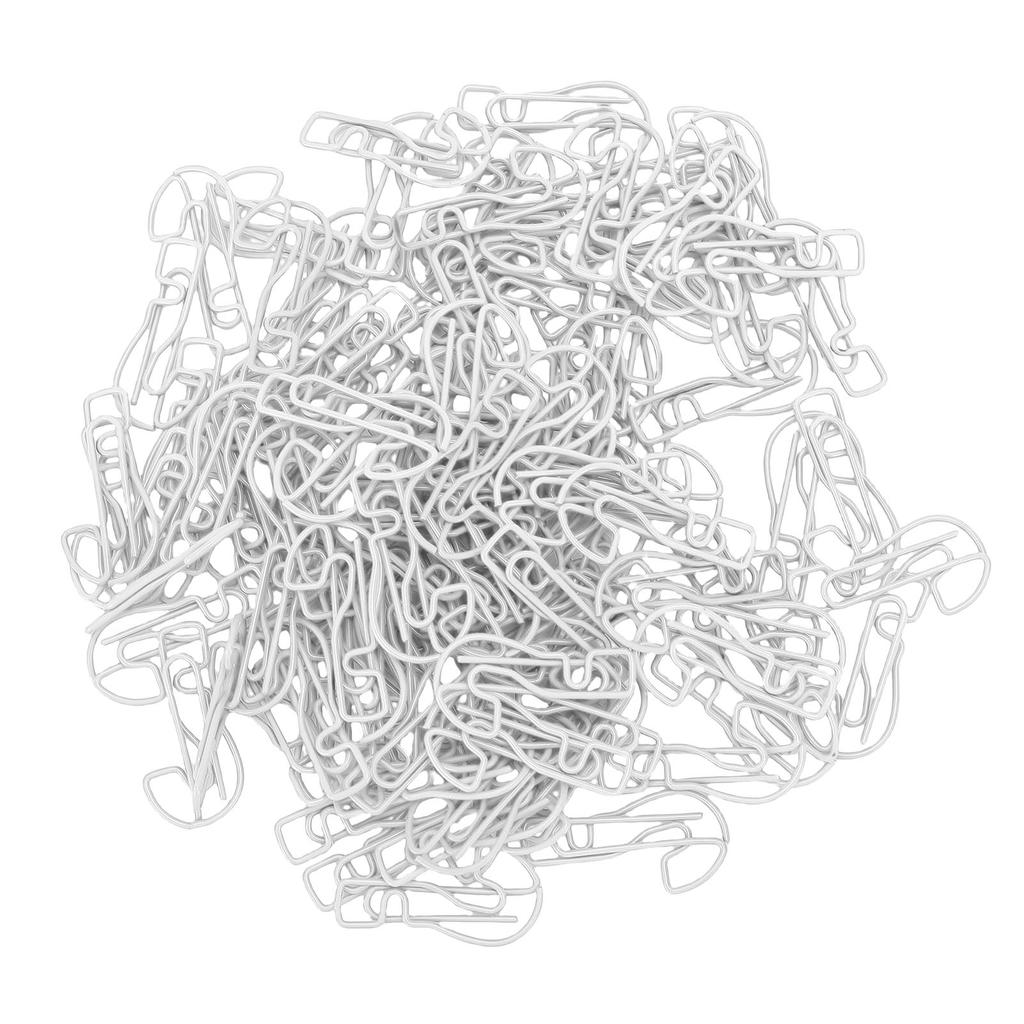 100Pcs Question Mark Shaped Paper Clips Bulk Mini Bookmarks Clamp with Transparent Box School Supplies