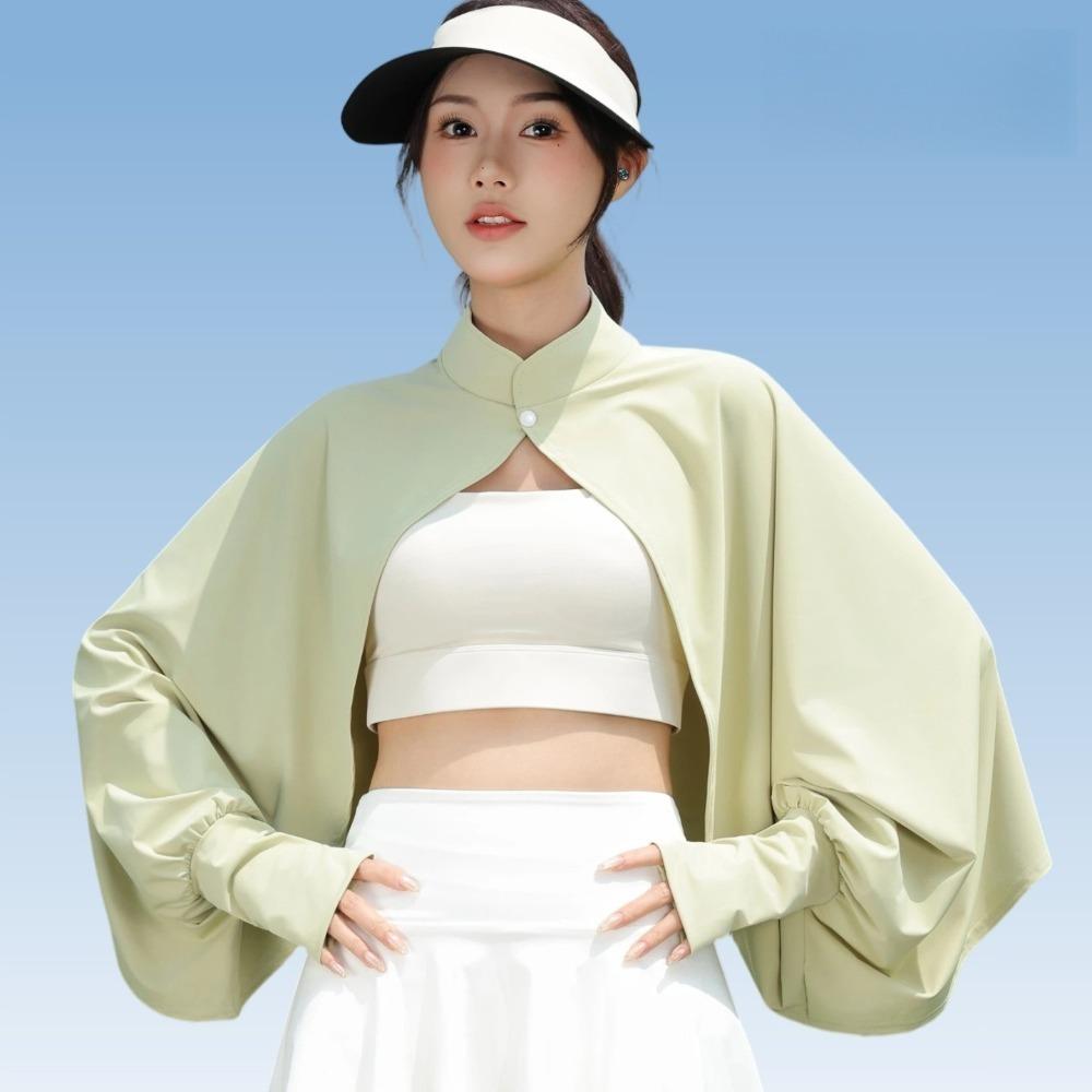 Long Sleeve Sun Protection Shawl Ice Silk Sunshade Cloak Sport Driving Sleeves Cycling