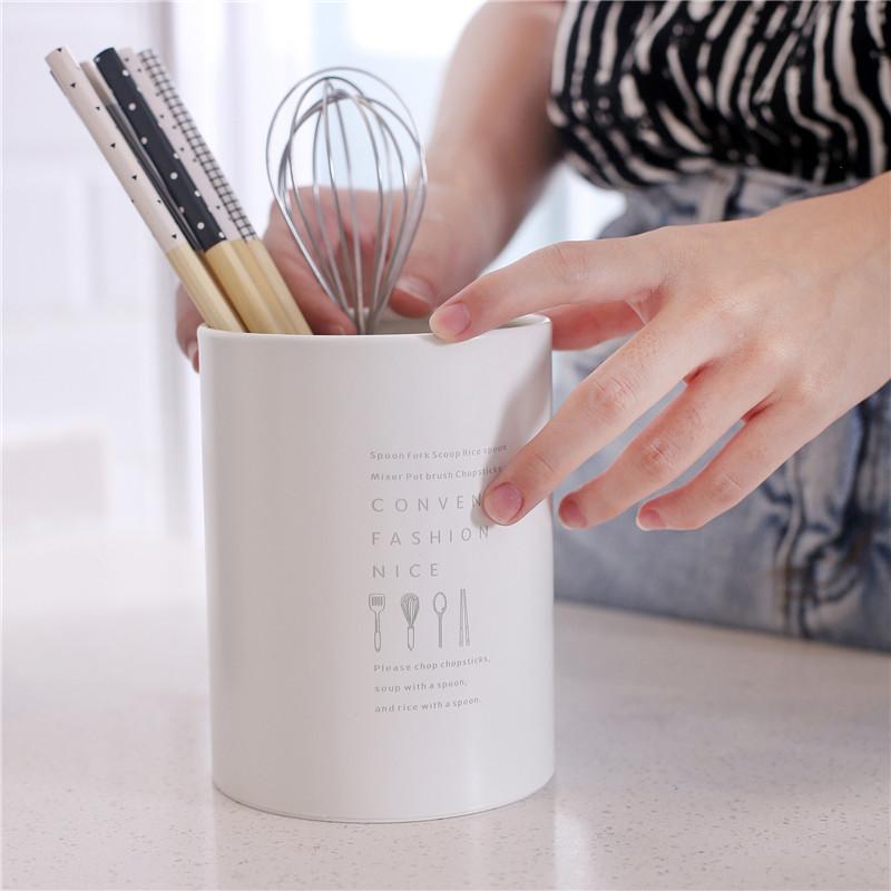 Палочки для еды из нержавеющей стали Держатель для слива Столовые приборы Вилка Ложка Домашняя стойка для хранения Органайзер Держатель Трубка Контейнеры Кухонные принадлежности