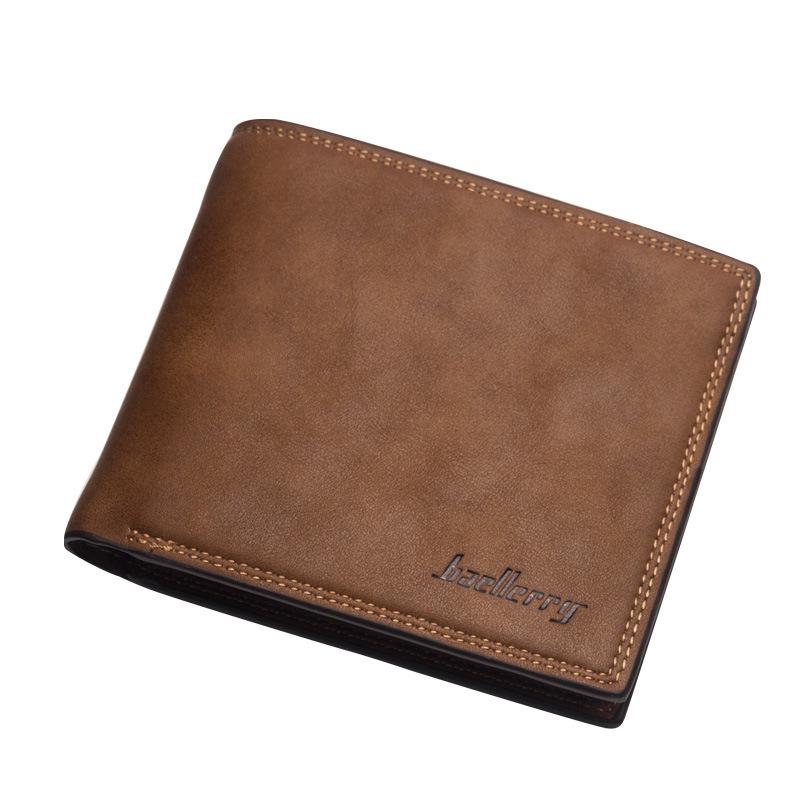 Luxury Men's Leather Tri-Fold Wallet - Spacious, Stylish Business ID & Card Holder