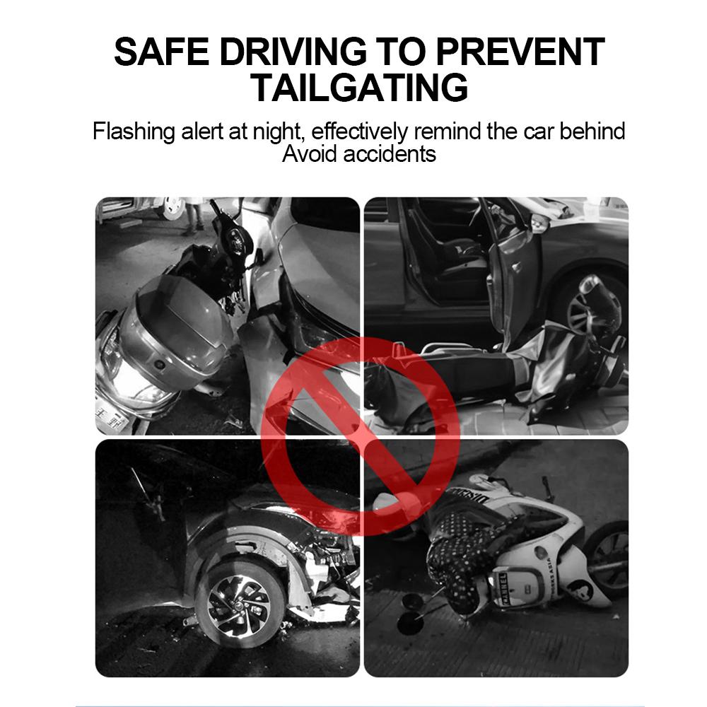Автомобильные охранные огни Светодиодные мини-предупреждающие лампы на солнечной энергии Автомобильные предупреждающие лампы Ночная охранная имитация сигнальной лампы Мигающие предупреждающие огни