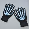 Thicken Luminous Skeleton Claw Gloves Full Finger Halloween Bone Claw Gloves  Cycling