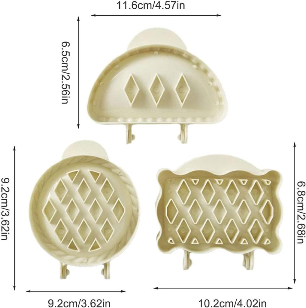 Classic Mini Hand Pie Molds, Pocket Pie Press, Dough Pocket Pie Presser Molds, One Press Autumn Cottage Pie Set, Party Potluck Hand Pie Pan Molds Set