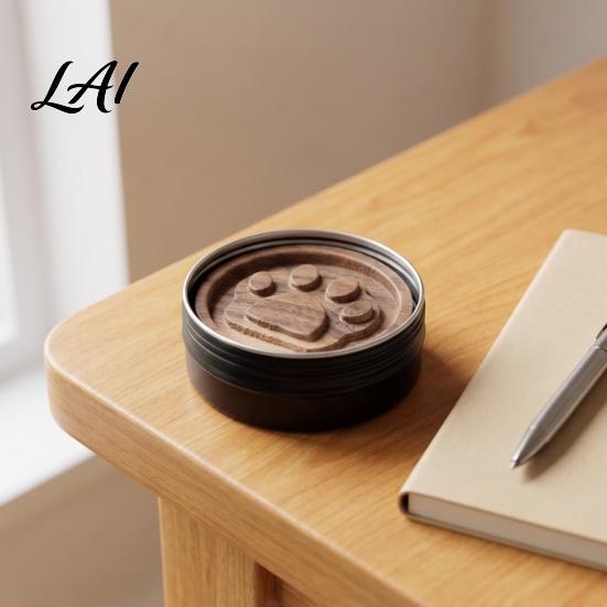 Handcrafted Wood Car Diffuser Wooden Essential with Box Aroma Oil Diffuser Engraved Flower Cat Paw Natural Aromatherapy Patterns