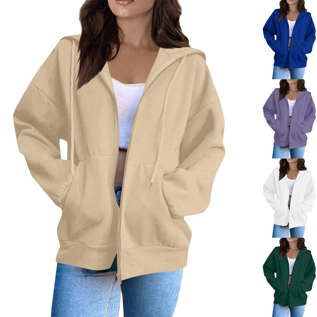 Женская мода Повседневные толстовки с капюшоном и длинным рукавом однотонные топы