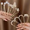 Имитация жемчуга шпилька мода простые палочки для волос в китайском стиле вилка для волос головной убор чонсам