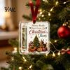 Acrylic Money Holder Christmas Cash Gift Ornament, Angel Santa Cat Ornament for Xmas Tree, Holiday Party Hanging Decoration with Lanyard Tree