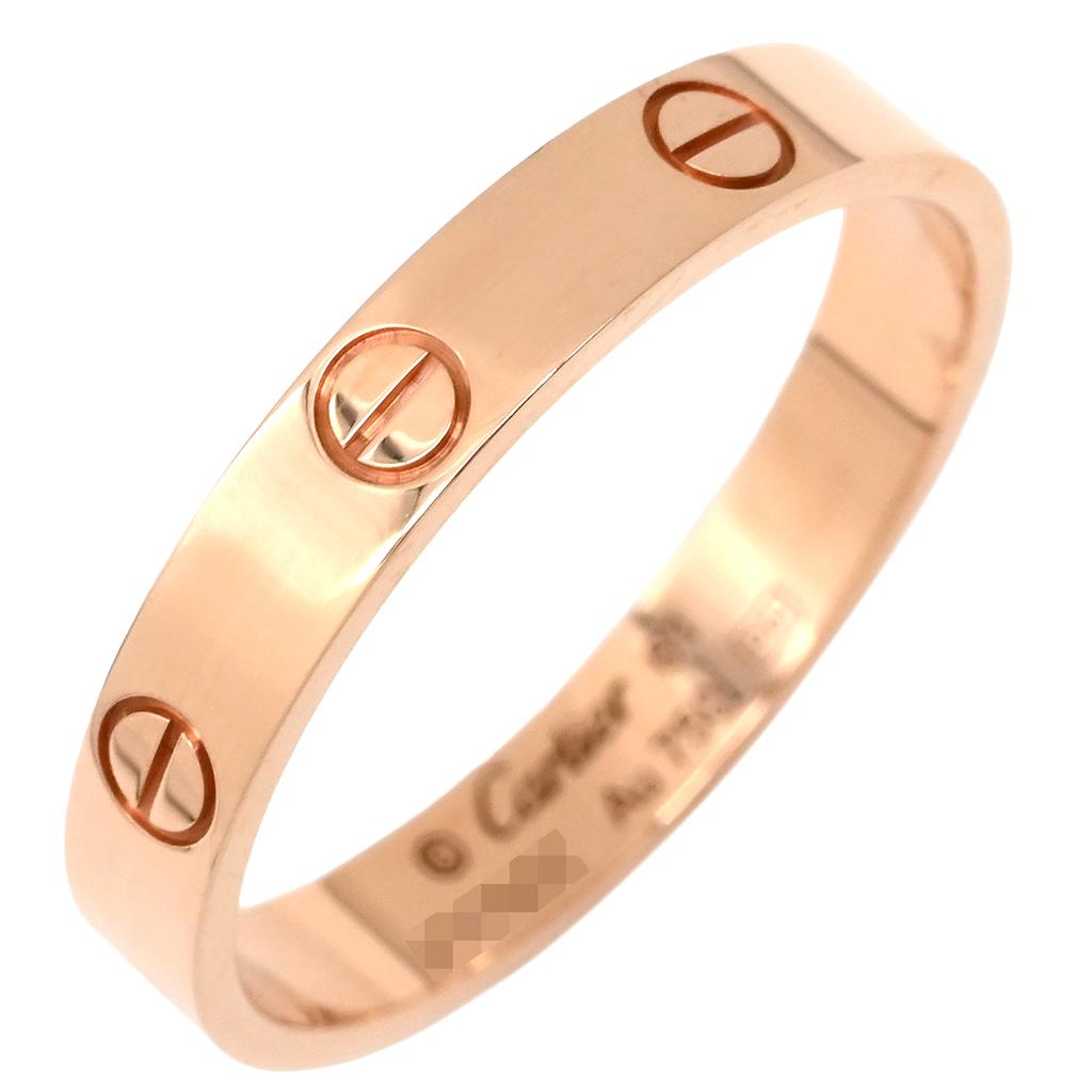 Cartier B4085200 love Mini love ringRing ring 18K Pink Gold #20(JP Size) Array