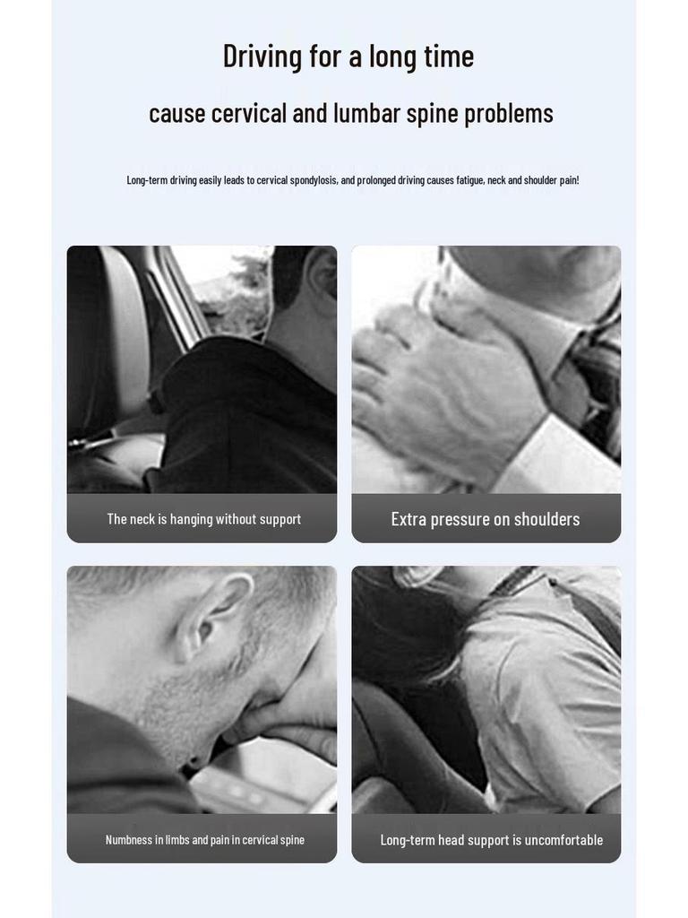 24/25 Adjustable Waist & Neck Support Car Pillow