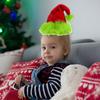 Рождественская шапка флуоресцентно-зеленая плюшевая ретро-дизайн праздничная шапка украшение рождественской сцены праздничная атмосфера рождественский аксессуар