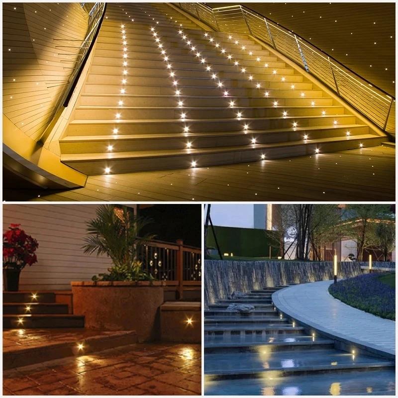 Mini LED IP68 Waterproof Stainless Steel Pool Light DC12V 24V Small Spotlight Staircase Passage Garden Terra Underground Light