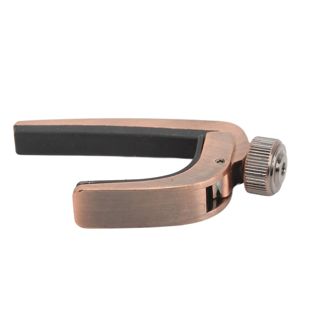 Metal Spring Capo Tone Adjustment Tool for Ukulele Acoustic Guitar Stringed Instrument Parts Bronze