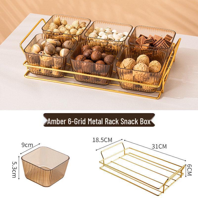 Креативная пластиковая тарелка с отделениями для закусок для гостиной или бара