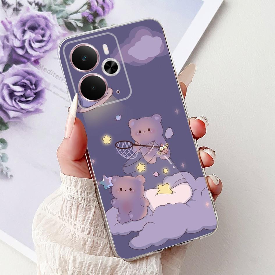Чехол Для Realme 14 5G Новый Стильный Розовый Бабочка Луна Мягкий Силиконовый Чехол Coque Для Realme14 14X 14T Бампер Realme14T 14 X Funda