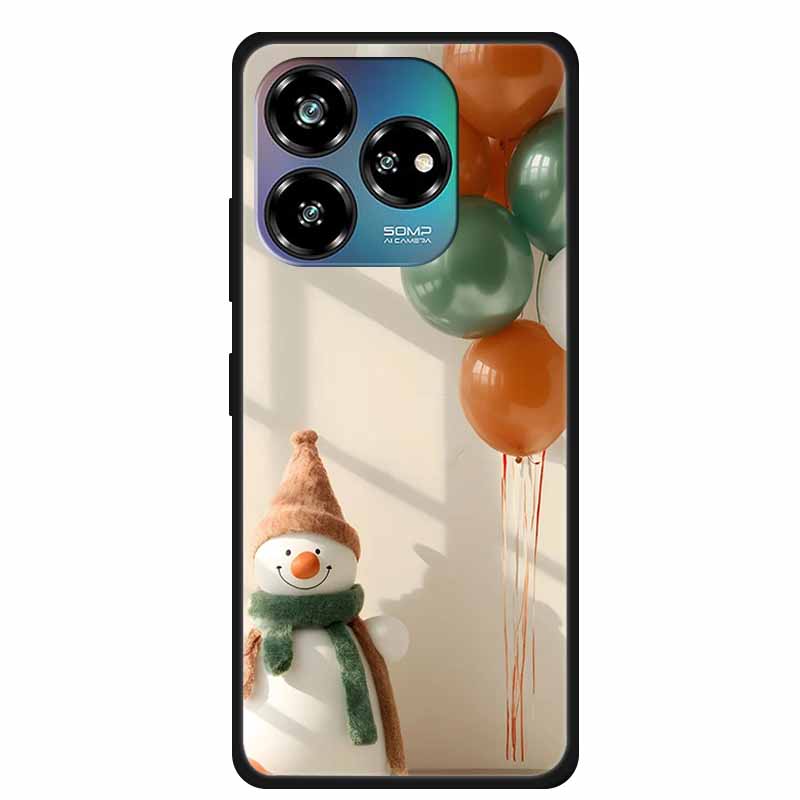 Christmas Lovely Cover For ZTE Axon 60 Lite Case Axon60 50 40 Lite Pro Ultra 30 Soft Silicone TPU Phone Case For ZTE Axon 60 4G