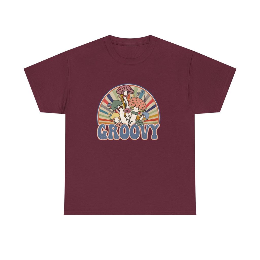 Groovy Mushroom T-Shirt -Rainbow Magic Mushroom Tee Shirt Gift