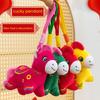 2026 Year of The Horse Doll Decoration Wealth Happiness Lucky Symbol Plush Pendant Chinese New Year Souvenir Business Gift