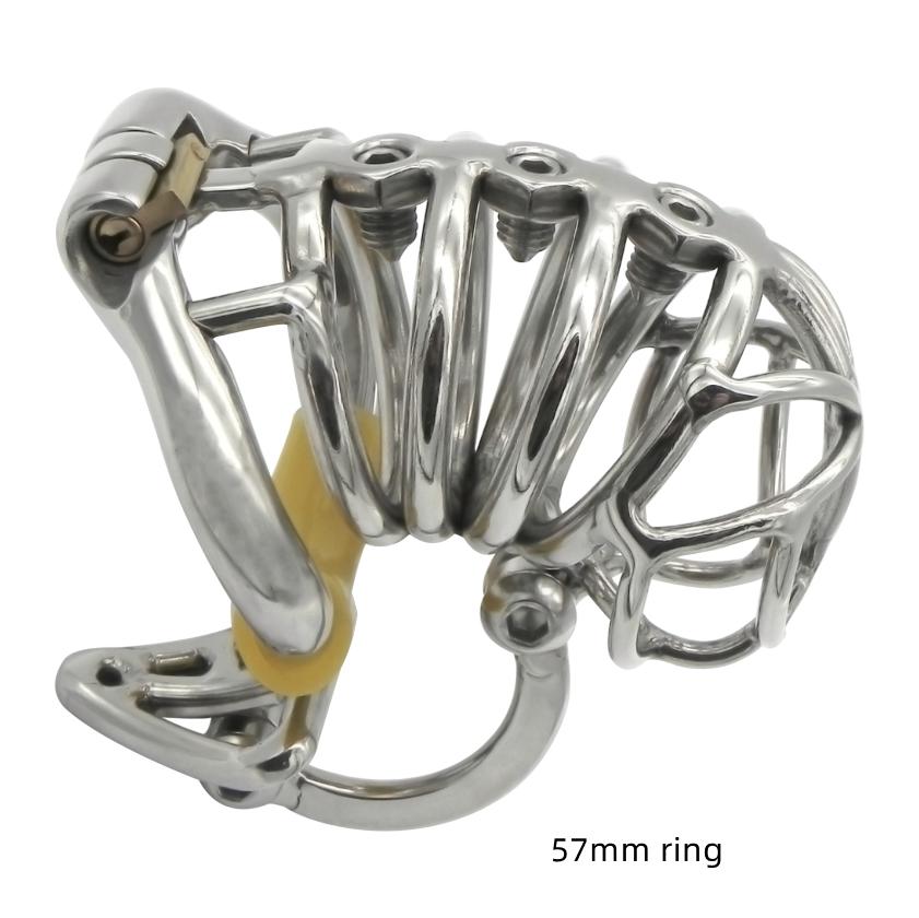 Эргономичное мужское устройство целомудрия Stealth Lock из нержавеющей стали, клетка для члена, замок для пениса, кольцо для члена, пояс верности, S069