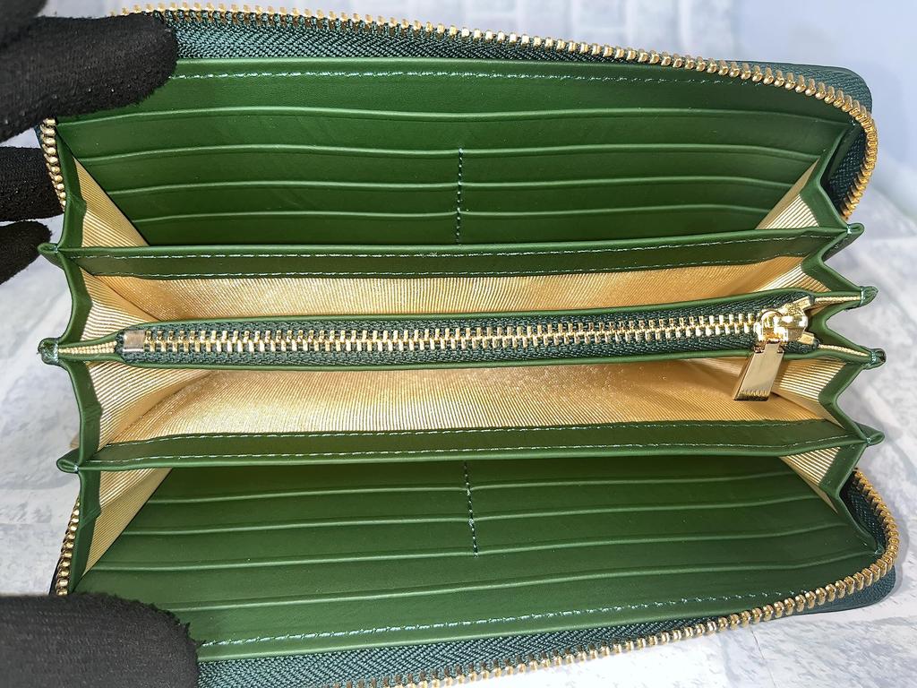 Guodi Длинный кошелек круглый на молнии типа крокодил натуральная кожа блестящая отделка крокодиловая кожа крокодиловая кожа крокодиловая кожа кошелек кошелек