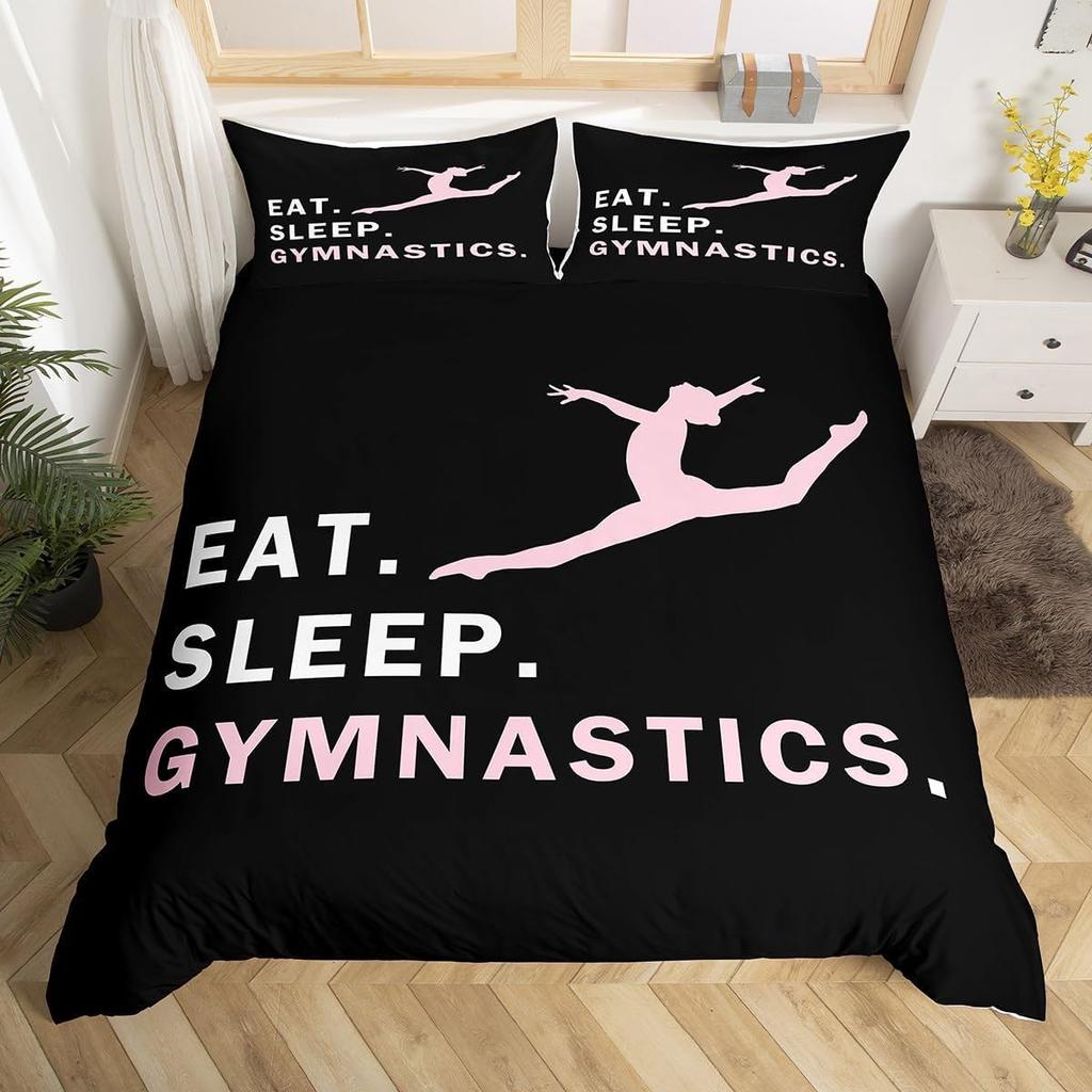 Комплект постельного белья для гимнастики размера Queen для детей, одеяло для сна, комплект пододеяльников для мальчиков, девочек, подростков, камуфляжный камуфляжный пододеяльник на спортивную тематику