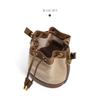 Niche design bucket bag women's 2025 new trendy high-end sense of work small bag portable messenger canvas bag
