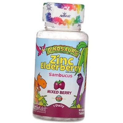 Бузина с Цинком, Zinc Elderberry ActivMelt, 90таб Ягодный микс (71424002)