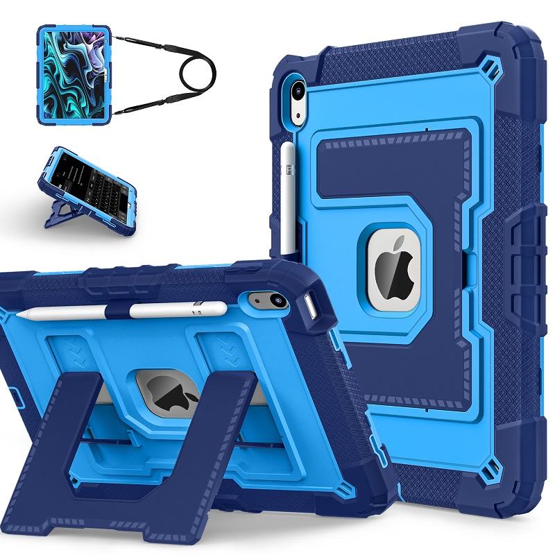 Funda For iPad 7th 8th 9th GEN10.2 Case iPad 12th A1911th Gen 11 10th 10.9 Shockproof Safe PC Silicon Hybrid Stand Tablet Cover