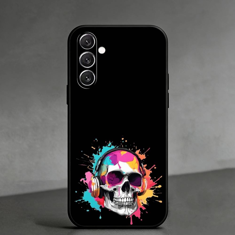 C-Cool Colorful Graffitiy Phone Case For Samsung Galaxy A91,80,73,72 ,71,53,52,32 ,31,22,21s,20,Soft Black Case
