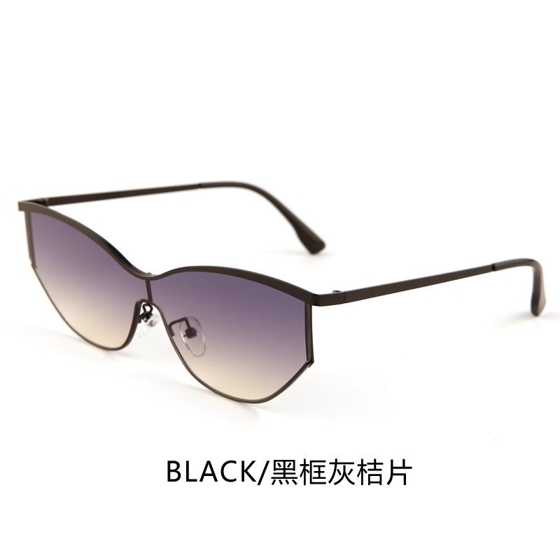 New future technology sense integrated lenses personalized cat eye sunglasses female Internet celebrity concave shape UV protection sunglasses