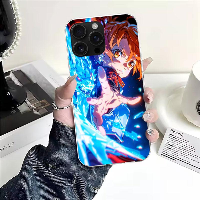 Чехол для телефона Sword Art Online Юки Асуна Мягкий для IPhone 11 17 Air 16E 16 Pro Max 15 + 14 Plus 13 Mini 12 Apple 7 SE 8 Fundas Coq