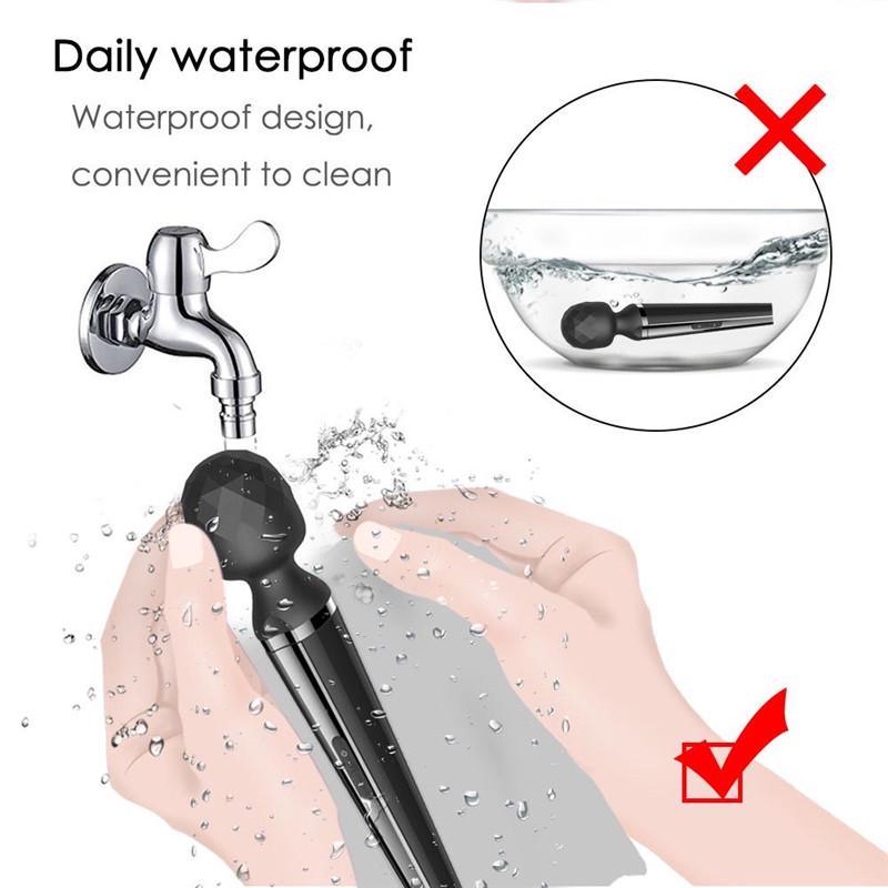 Вибратор в форме микрофона, 8-частотный AV-стик, немой массажный стержень для женщин
