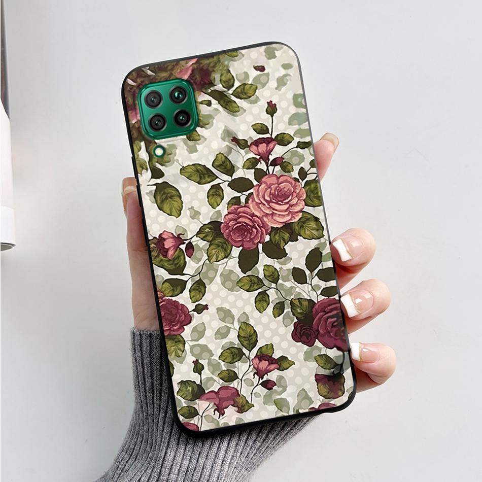 For Huawei P40 lite P40 Lite E Coque Silicone Soft Phone Cases Cover Cute Bear Frog For Hauwei P40lite P 40 lite E Fundas Bumper