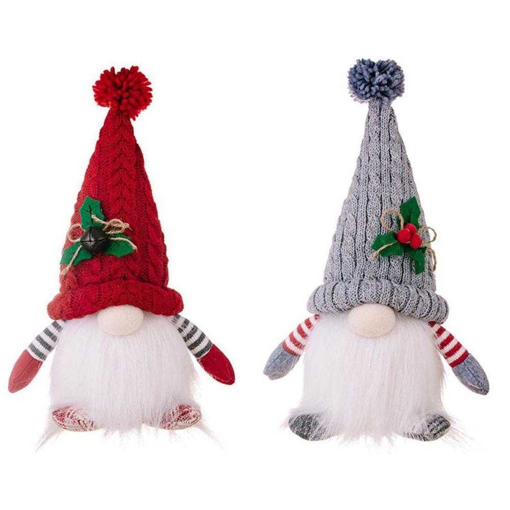 Faceless Dolls With Knitted Hat Christmas LED Luminous Forest Old Man With Lamp Pendant Decoration Faceless Doll Shining Pendant