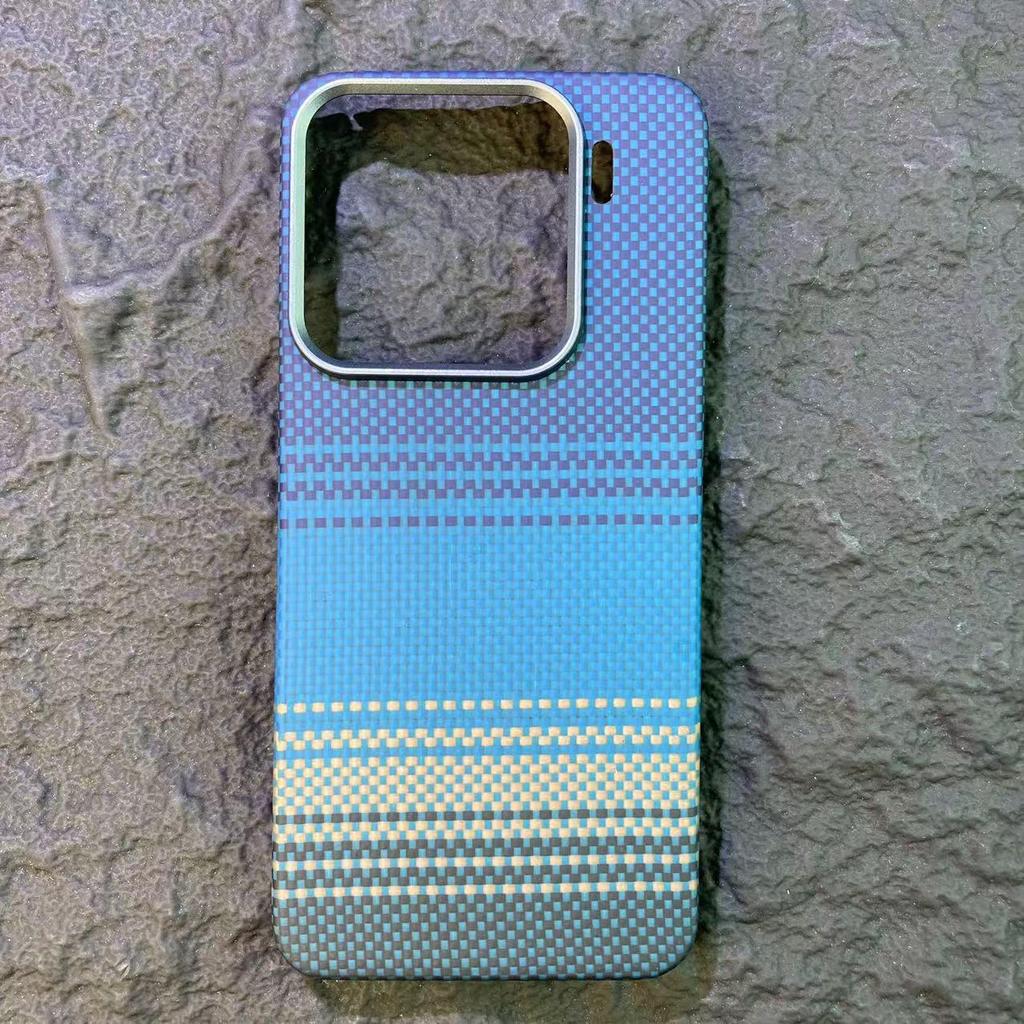 Чехол для телефона Xiaomi 15/15 Pro из ультратонкого арамидного волокна Kevlar Magnetic