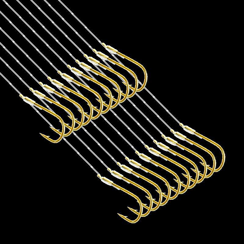 Комплект лески Gold Sleeve Anti-Tangle Double Hook для ловли карася