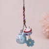 Fantastic Maneki Neko Key Chain Cherry Blossom Phone Strap Personality Lucky Cat Pendant  Children