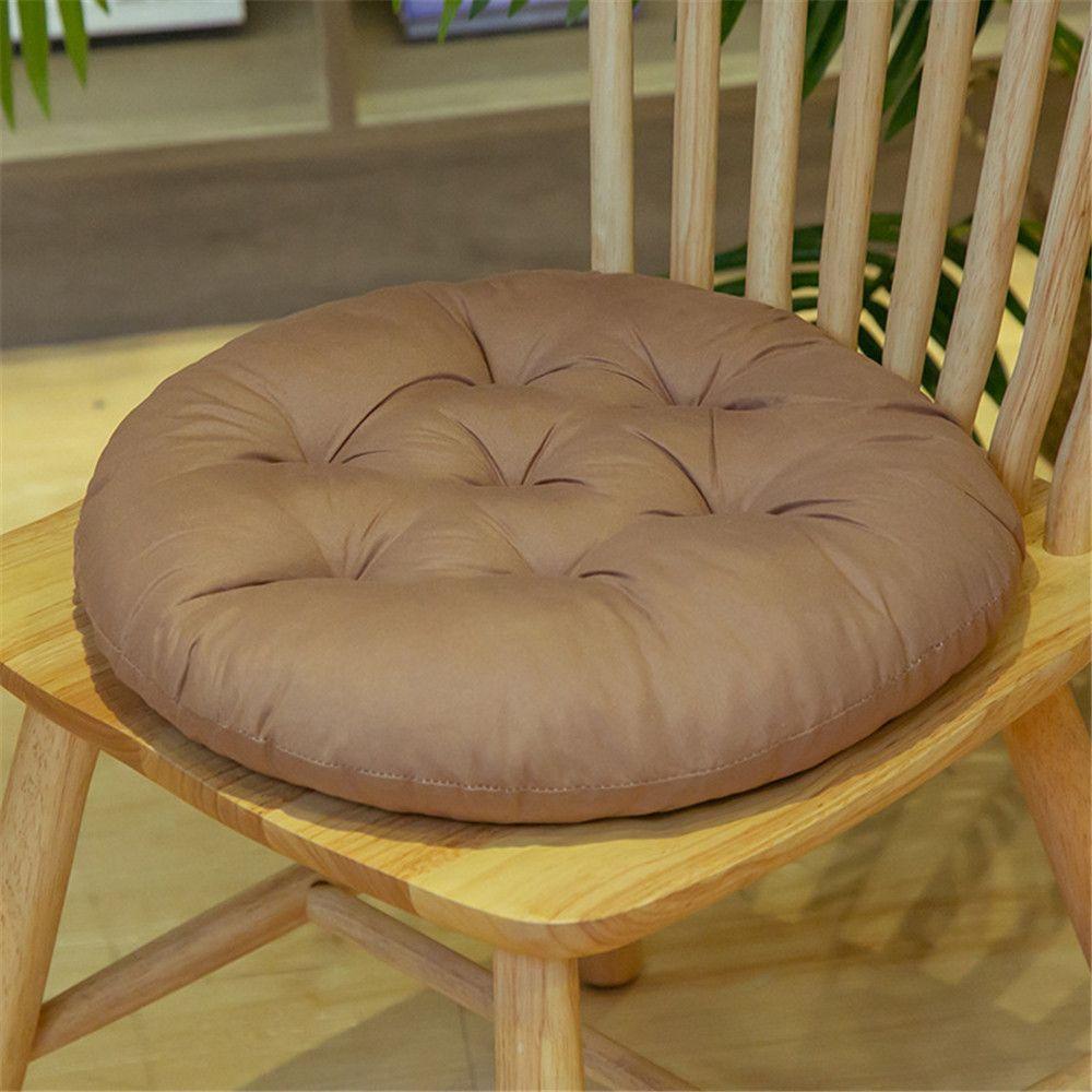 Solid Color Round Pad Winter Chair Cushion Thicken Non-slip Cushion High Quality PP Cotton Round Cushion Dining Chair Cushion