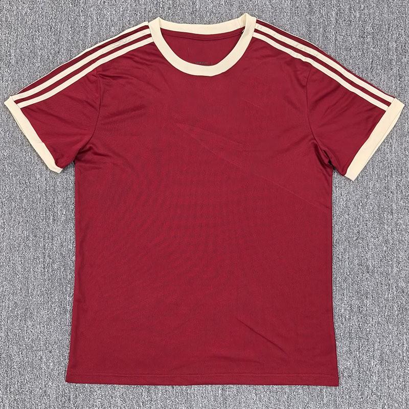 Vintage Mexico Commemorative Short Sleeve Soccer Jersey Men Bamboo Fiber Athletic Wear Fall Winter