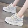Fashion Thick Bottom Heightening Mesh Sneakers Shoes Female 2024 Summer New Women's Shoes Fashion Breathable Casual Sports Tennis Shoes