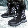 New Velvet Camouflage Snow Boots, Outdoor Non-slip High-top Cotton Shoes, Large Size Thickened Warm Boots