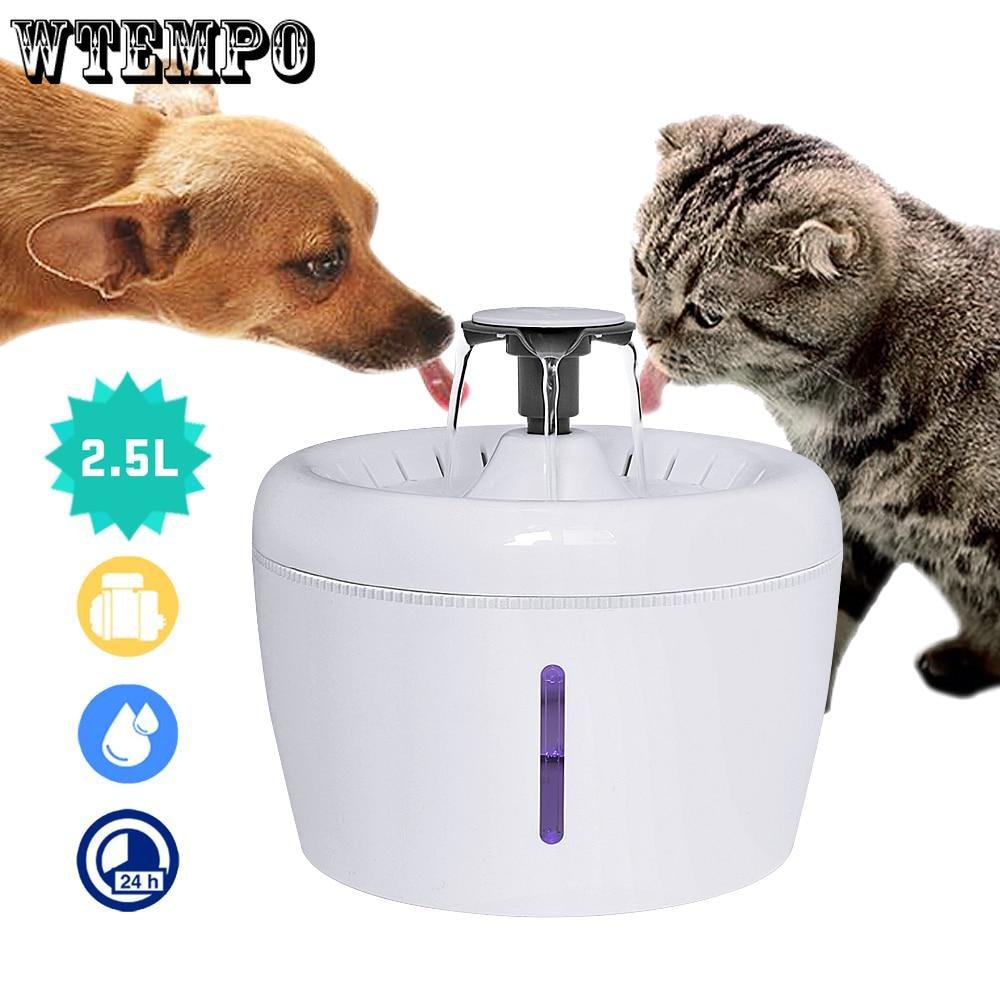 WTEMPO Товары для животных Диспенсеры для воды для домашних животных Кошки и собаки Интеллектуальные диспенсеры для воды для домашних животных Автоматические диспенсеры для воды с циркуляцией