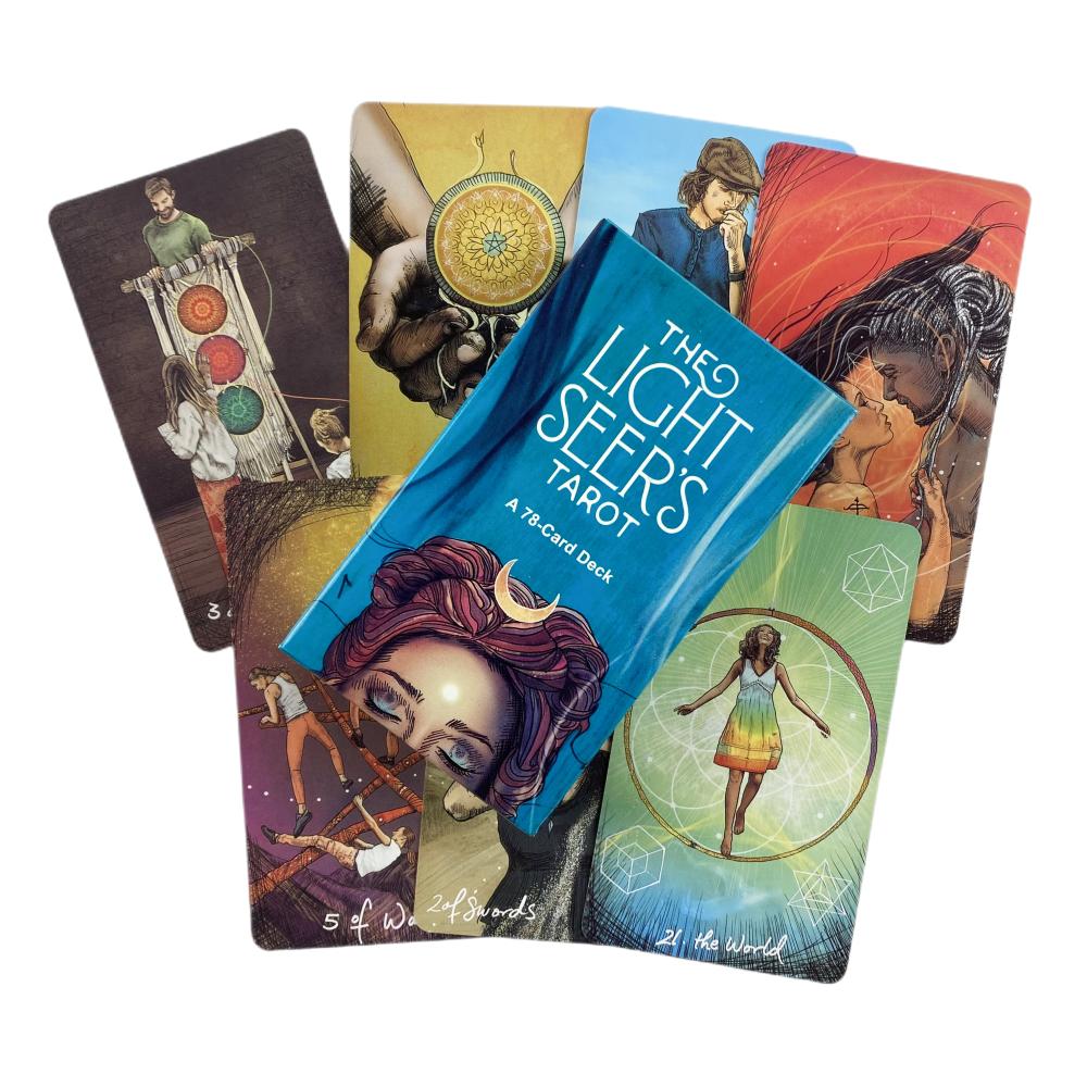 Розовый Свет Оракул Женщин Карты Гадания Колода Английское Видение Издание Таро Доска Игра Игра Для Вечеринки