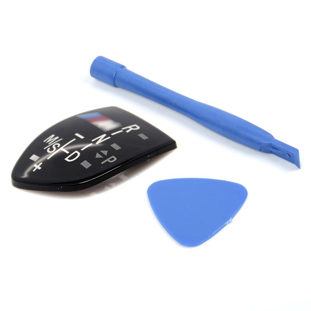 Ручка переключения передач автомобиля, крышка кнопки переключения передач, эмблема M, наклейка для BMW X1 X3 X5 X6 M3 M5 F01 F10 F30 F35 F15 F16