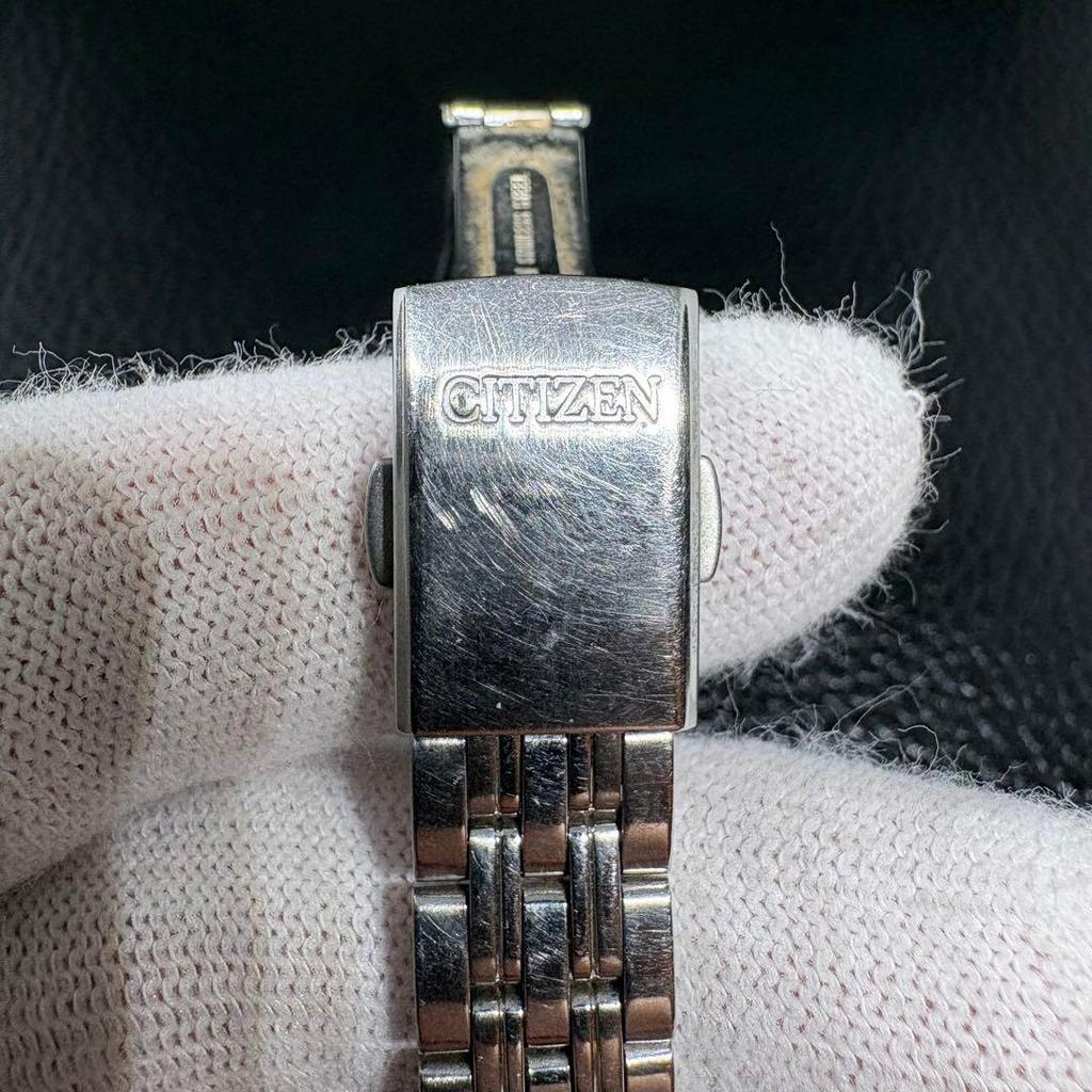 Б/У CITIZEN Eco Drive 10 ATM Водонепроницаемые Рабочие Черные Часы Женские